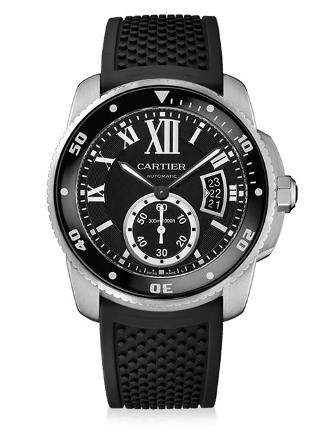 cartier rubber strap watch